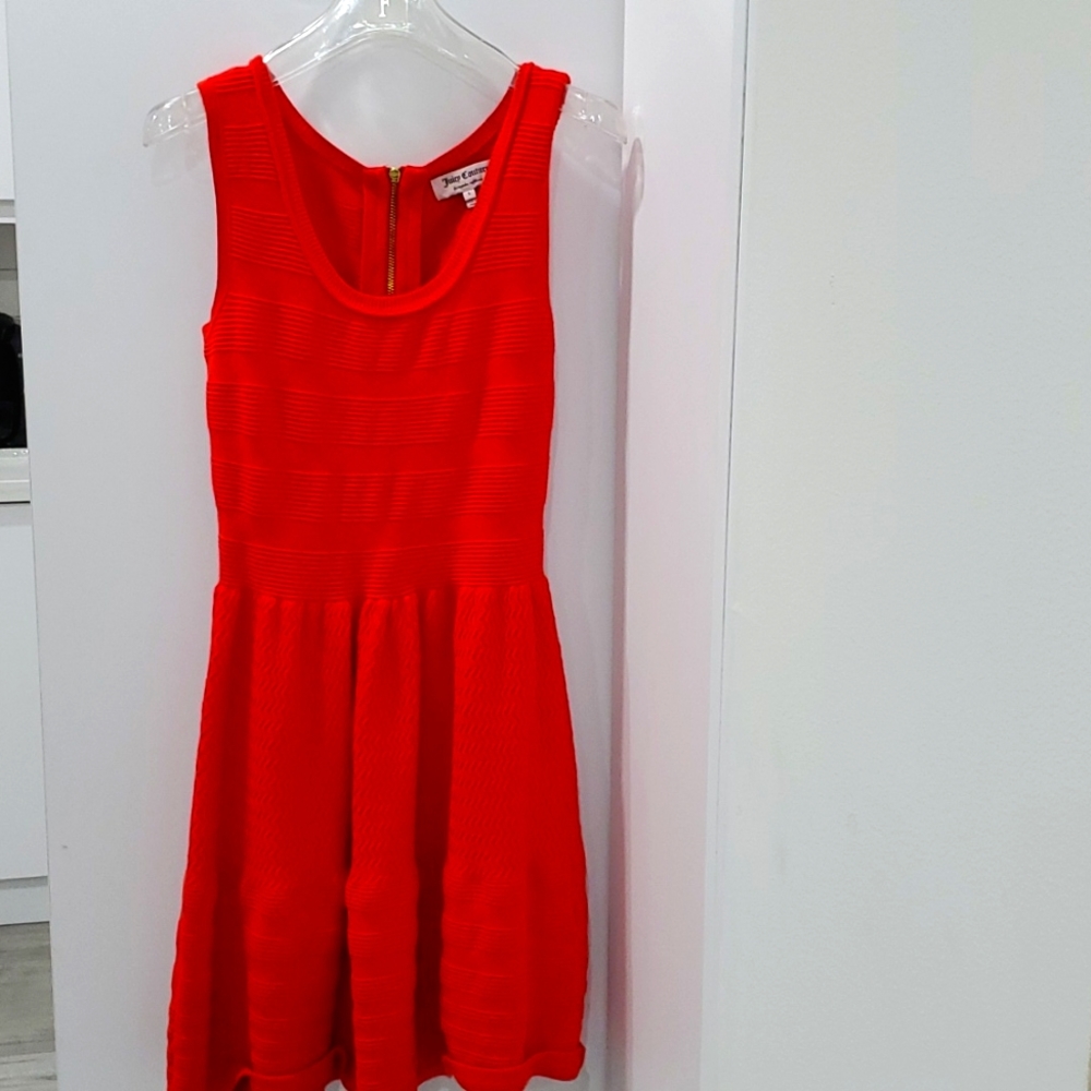 Orange knit juicy couture dress sleeveless small. S3 - Picture 1 of 3